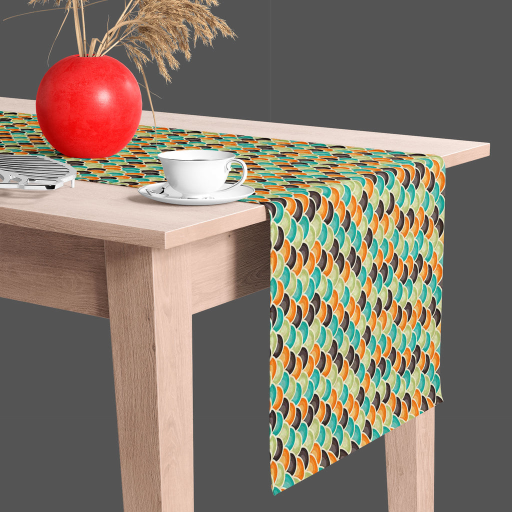 Retro Style D3 Table Runner-Table Runners-RUN_TB-IC 5007290 IC 5007290, Abstract Expressionism, Abstracts, Ancient, Art and Paintings, Books, Circle, Decorative, Digital, Digital Art, Fashion, Geometric, Geometric Abstraction, Graphic, Historical, Illustrations, Medieval, Modern Art, Patterns, Retro, Semi Abstract, Signs, Signs and Symbols, Urban, Vintage, style, d3, table, runner, wallpaper, interior, design, abstract, art, backdrop, background, color, colorful, cover, creative, decor, decoration, element,