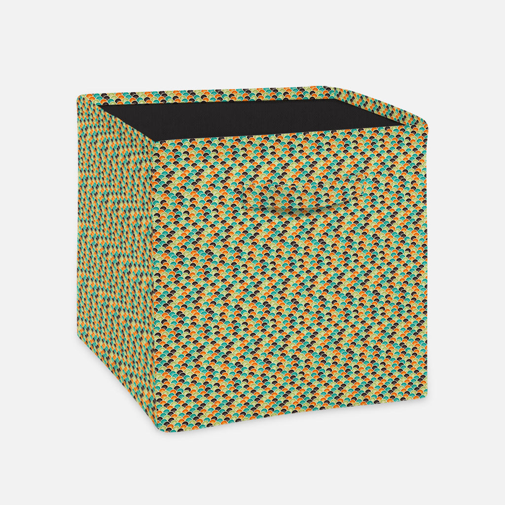 Retro Style Foldable Open Storage Bin | Organizer Box, Toy Basket, Shelf Box, Laundry Bag | Canvas Fabric-Storage Bins-STR_BI_CB-IC 5007290 IC 5007290, Abstract Expressionism, Abstracts, Ancient, Art and Paintings, Books, Circle, Decorative, Digital, Digital Art, Fashion, Geometric, Geometric Abstraction, Graphic, Historical, Illustrations, Medieval, Modern Art, Patterns, Retro, Semi Abstract, Signs, Signs and Symbols, Urban, Vintage, style, foldable, open, storage, bin, organizer, box, toy, basket, shelf, 