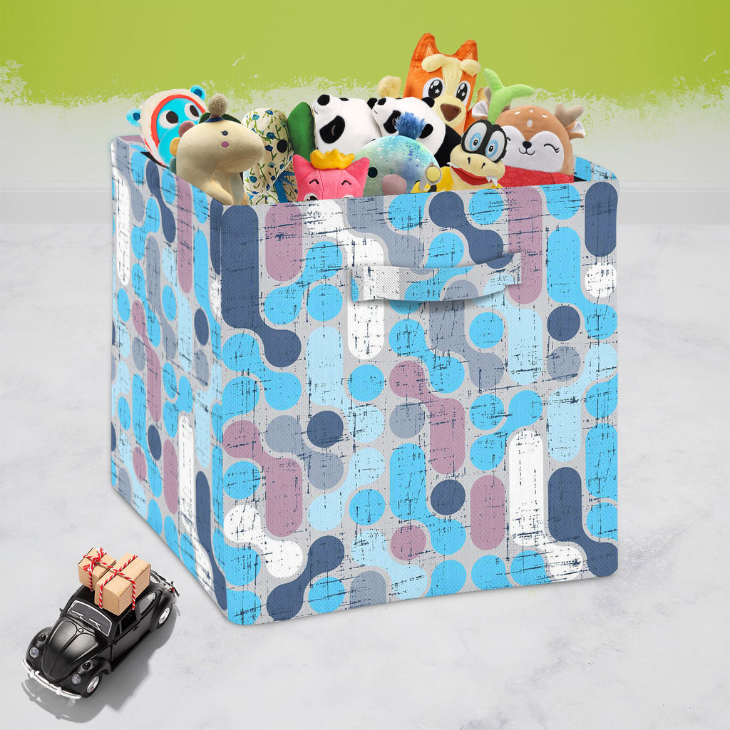 Retro Style D4 Foldable Open Storage Bin | Organizer Box, Toy Basket, Shelf Box, Laundry Bag | Canvas Fabric-Storage Bins-STR_BI_CB-IC 5007291 IC 5007291, Abstract Expressionism, Abstracts, Ancient, Art and Paintings, Botanical, Circle, Decorative, Digital, Digital Art, Fashion, Floral, Flowers, Geometric, Geometric Abstraction, Graphic, Historical, Illustrations, Medieval, Modern Art, Nature, Patterns, Retro, Semi Abstract, Signs, Signs and Symbols, Vintage, style, d4, foldable, open, storage, bin, organiz