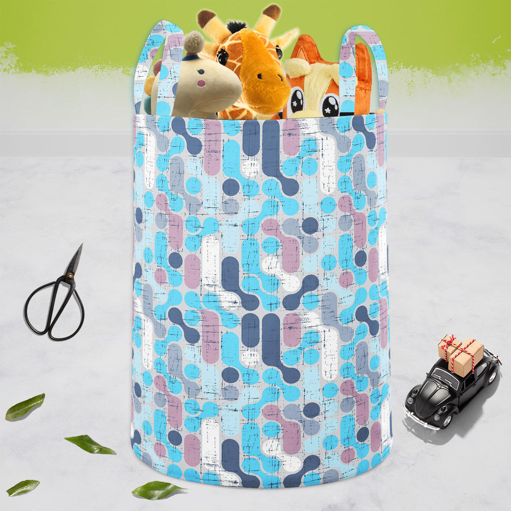 Retro Style D4 Foldable Open Storage Bin | Organizer Box, Toy Basket, Shelf Box, Laundry Bag | Canvas Fabric-Storage Bins-STR_BI_CB-IC 5007291 IC 5007291, Abstract Expressionism, Abstracts, Ancient, Art and Paintings, Botanical, Circle, Decorative, Digital, Digital Art, Fashion, Floral, Flowers, Geometric, Geometric Abstraction, Graphic, Historical, Illustrations, Medieval, Modern Art, Nature, Patterns, Retro, Semi Abstract, Signs, Signs and Symbols, Vintage, style, d4, foldable, open, storage, bin, organiz