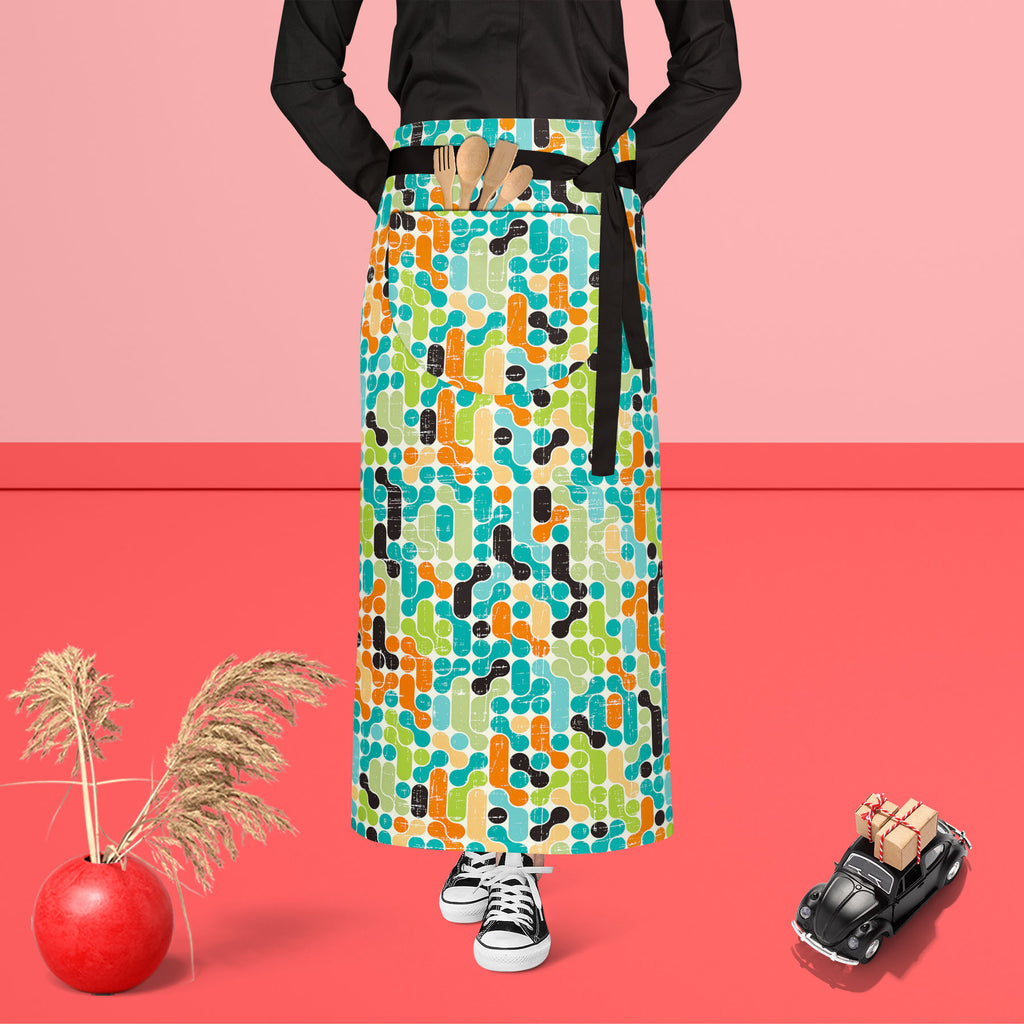 Retro Style D5 Apron | Adjustable, Free Size & Waist Tiebacks-Aprons Waist to Feet-APR_WS_FT-IC 5007292 IC 5007292, Abstract Expressionism, Abstracts, Ancient, Art and Paintings, Botanical, Circle, Decorative, Digital, Digital Art, Fashion, Floral, Flowers, Geometric, Geometric Abstraction, Graphic, Historical, Illustrations, Medieval, Modern Art, Nature, Patterns, Retro, Semi Abstract, Signs, Signs and Symbols, Vintage, style, d5, apron, adjustable, free, size, waist, tiebacks, abstract, art, artistic, bac