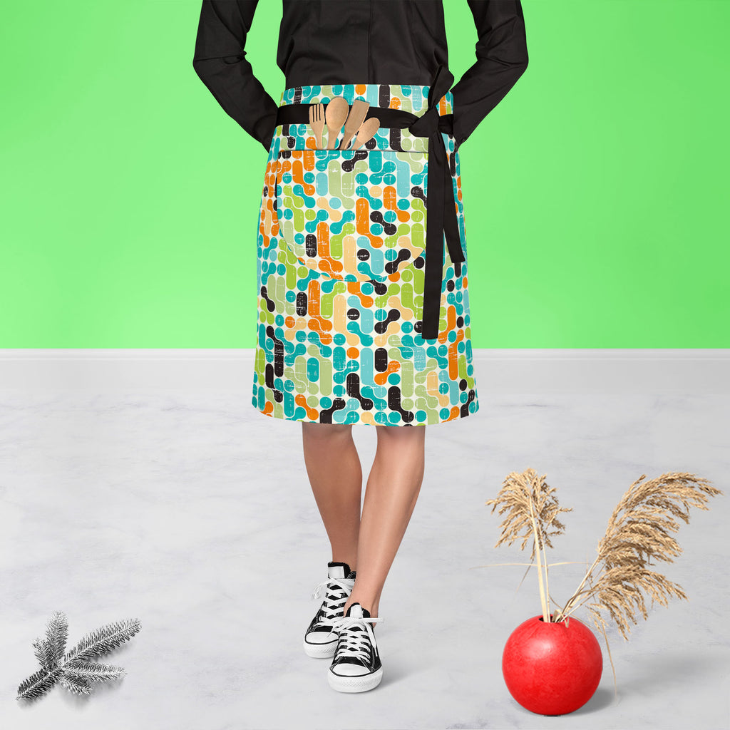 Retro Style D5 Apron | Adjustable, Free Size & Waist Tiebacks-Apron Waist to Knee-APR_WS_KN-IC 5007292 IC 5007292, Abstract Expressionism, Abstracts, Ancient, Art and Paintings, Botanical, Circle, Decorative, Digital, Digital Art, Fashion, Floral, Flowers, Geometric, Geometric Abstraction, Graphic, Historical, Illustrations, Medieval, Modern Art, Nature, Patterns, Retro, Semi Abstract, Signs, Signs and Symbols, Vintage, style, d5, apron, adjustable, free, size, waist, tiebacks, abstract, art, artistic, back