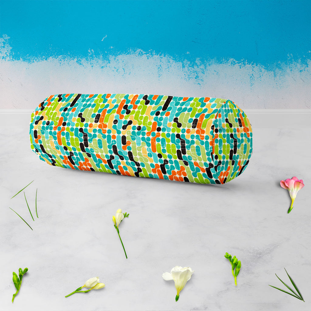 Retro Style D5 Bolster Cover Booster Cases | Concealed Zipper Opening-Bolster Covers-BOL_CV_ZP-IC 5007292 IC 5007292, Abstract Expressionism, Abstracts, Ancient, Art and Paintings, Botanical, Circle, Decorative, Digital, Digital Art, Fashion, Floral, Flowers, Geometric, Geometric Abstraction, Graphic, Historical, Illustrations, Medieval, Modern Art, Nature, Patterns, Retro, Semi Abstract, Signs, Signs and Symbols, Vintage, style, d5, bolster, cover, booster, cases, concealed, zipper, opening, abstract, art,