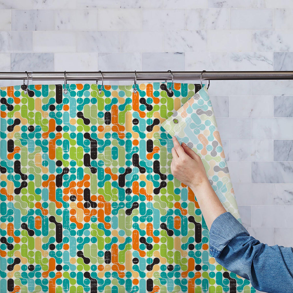 Retro Style D5 Washable Waterproof Shower Curtain-Shower Curtains-CUR_SH-IC 5007292 IC 5007292, Abstract Expressionism, Abstracts, Ancient, Art and Paintings, Botanical, Circle, Decorative, Digital, Digital Art, Fashion, Floral, Flowers, Geometric, Geometric Abstraction, Graphic, Historical, Illustrations, Medieval, Modern Art, Nature, Patterns, Retro, Semi Abstract, Signs, Signs and Symbols, Vintage, style, d5, washable, waterproof, shower, curtain, abstract, art, artistic, backdrop, background, bright, co