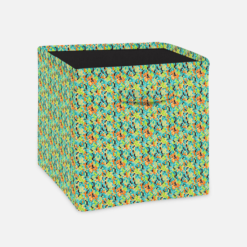 Retro Style Foldable Open Storage Bin | Organizer Box, Toy Basket, Shelf Box, Laundry Bag | Canvas Fabric-Storage Bins-STR_BI_CB-IC 5007292 IC 5007292, Abstract Expressionism, Abstracts, Ancient, Art and Paintings, Botanical, Circle, Decorative, Digital, Digital Art, Fashion, Floral, Flowers, Geometric, Geometric Abstraction, Graphic, Historical, Illustrations, Medieval, Modern Art, Nature, Patterns, Retro, Semi Abstract, Signs, Signs and Symbols, Vintage, style, foldable, open, storage, bin, organizer, box
