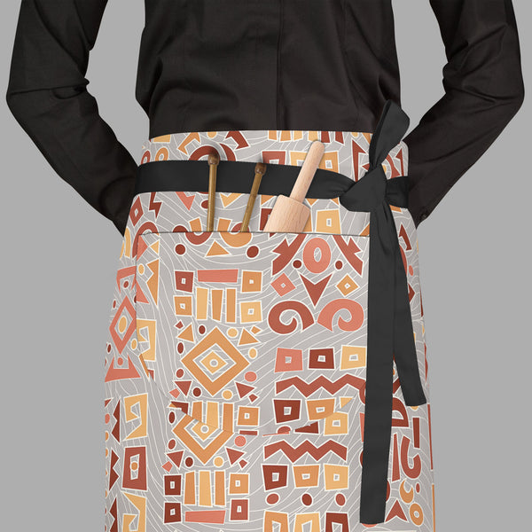 Ethnic Africa Apron | Adjustable, Free Size & Waist Tiebacks-Aprons Waist to Feet-APR_WS_FT-IC 5007293 IC 5007293, Abstract Expressionism, Abstracts, African, Art and Paintings, Asian, Botanical, Circle, Culture, Digital, Digital Art, Dots, Ethnic, Floral, Flowers, Geometric, Geometric Abstraction, Graphic, Hand Drawn, Illustrations, Nature, Patterns, Semi Abstract, Signs, Signs and Symbols, Stripes, Traditional, Triangles, Tribal, World Culture, africa, full-length, waist, to, feet, apron, poly-cotton, fab