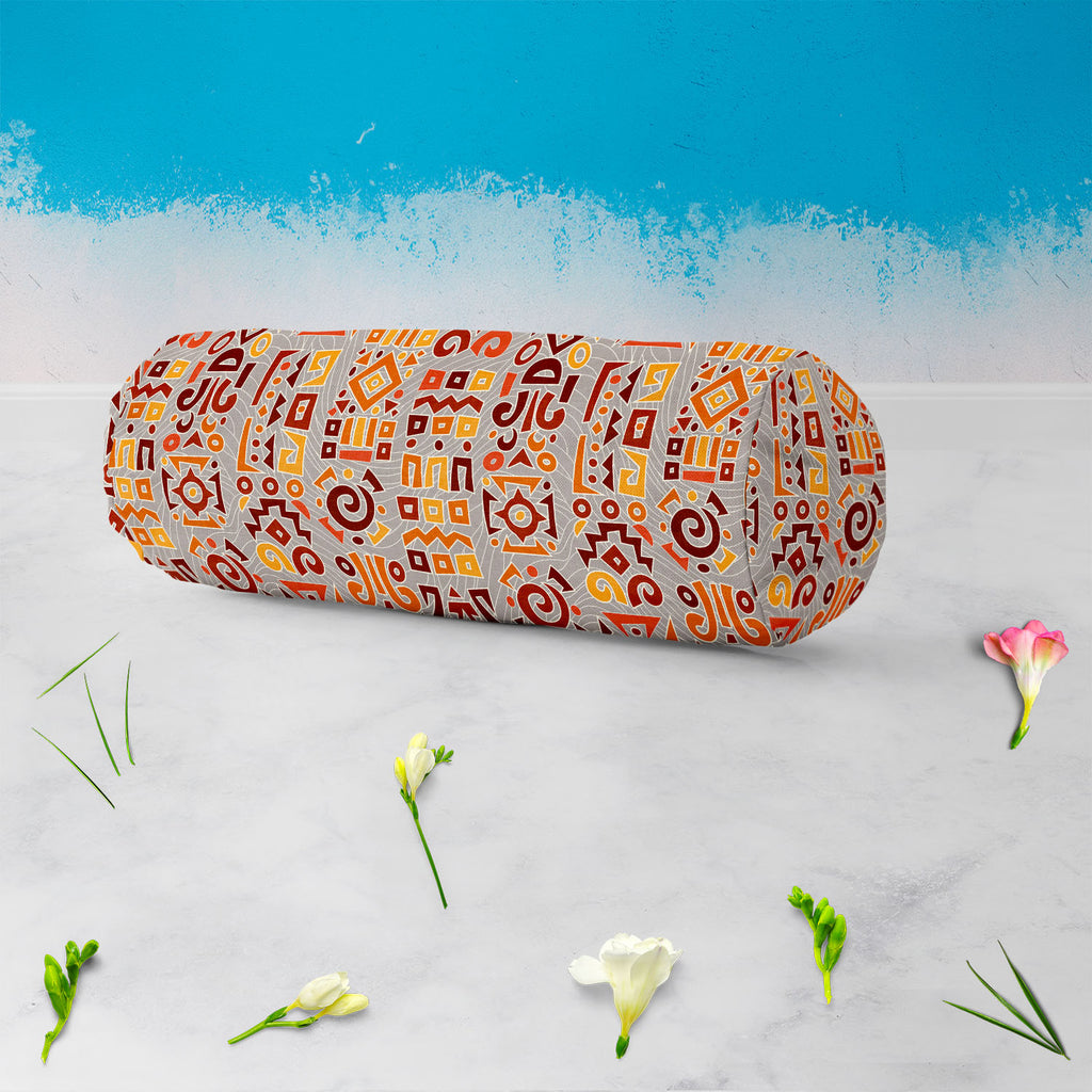 Ethnic Africa Bolster Cover Booster Cases | Concealed Zipper Opening-Bolster Covers-BOL_CV_ZP-IC 5007293 IC 5007293, Abstract Expressionism, Abstracts, African, Art and Paintings, Asian, Botanical, Circle, Culture, Digital, Digital Art, Dots, Ethnic, Floral, Flowers, Geometric, Geometric Abstraction, Graphic, Hand Drawn, Illustrations, Nature, Patterns, Semi Abstract, Signs, Signs and Symbols, Stripes, Traditional, Triangles, Tribal, World Culture, africa, bolster, cover, booster, cases, concealed, zipper, 