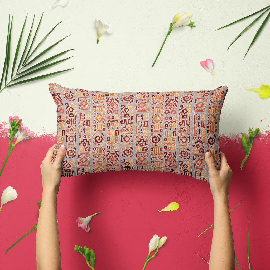 Ethnic Africa Pillow Cover Case-Pillow Cases-PIL_CV-IC 5007293 IC 5007293, Abstract Expressionism, Abstracts, African, Art and Paintings, Asian, Botanical, Circle, Culture, Digital, Digital Art, Dots, Ethnic, Floral, Flowers, Geometric, Geometric Abstraction, Graphic, Hand Drawn, Illustrations, Nature, Patterns, Semi Abstract, Signs, Signs and Symbols, Stripes, Traditional, Triangles, Tribal, World Culture, africa, pillow, cover, case, pattern, design, motif, abstract, abstraction, art, artistic, asia, back