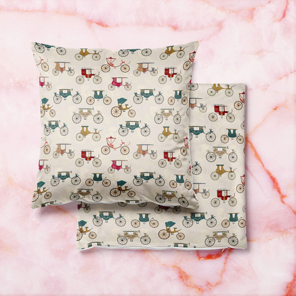 Antique Carriages Cushion Cover Throw Pillow-Cushion Covers-CUS_CV-IC 5007294 IC 5007294, Ancient, Art and Paintings, Automobiles, Historical, Illustrations, Medieval, Patterns, Signs, Signs and Symbols, Sports, Transportation, Travel, Vehicles, Victorian, Vintage, antique, carriages, cushion, cover, throw, pillow, horse, and, carriage, art, background, cab, cabriolet, cart, cartwheel, classic, coach, copy, design, elegant, historic, illustration, old, pattern, repeat, repetition, revival, ride, seamless, s