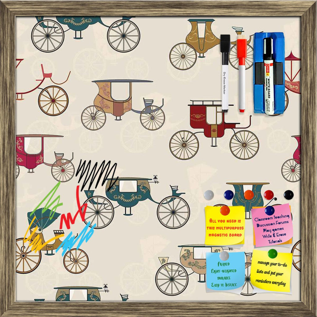 Antique Carriages Framed Magnetic Dry Erase Board | Combo with Magnet Buttons & Markers-Magnetic Boards Framed-MGB_FR-IC 5007294 IC 5007294, Ancient, Art and Paintings, Automobiles, Historical, Illustrations, Medieval, Patterns, Signs, Signs and Symbols, Sports, Transportation, Travel, Vehicles, Victorian, Vintage, antique, carriages, framed, magnetic, dry, erase, board, printed, whiteboard, with, 4, magnets, 2, markers, 1, duster, horse, and, carriage, art, background, cab, cabriolet, cart, cartwheel, clas