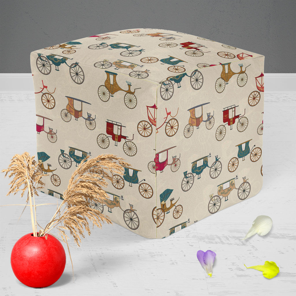 Antique Carriages Footstool Footrest Puffy Pouffe Ottoman Bean Bag | Canvas Fabric-Footstools-FST_CB_BN-IC 5007294 IC 5007294, Ancient, Art and Paintings, Automobiles, Historical, Illustrations, Medieval, Patterns, Signs, Signs and Symbols, Sports, Transportation, Travel, Vehicles, Victorian, Vintage, antique, carriages, footstool, footrest, puffy, pouffe, ottoman, bean, bag, canvas, fabric, horse, and, carriage, art, background, cab, cabriolet, cart, cartwheel, classic, coach, copy, design, elegant, histor