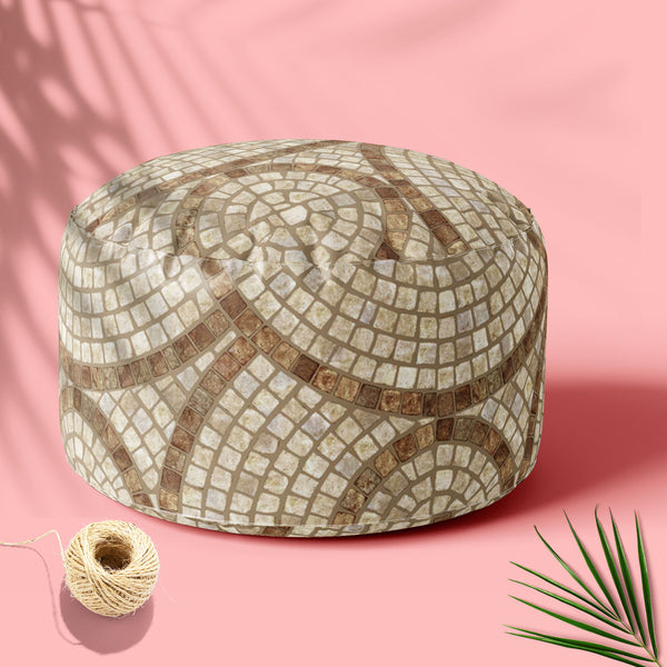 Brown Mosaic Footstool Footrest Puffy Pouffe Ottoman Bean Bag | Canvas Fabric-Footstools-FST_CB_BN-IC 5007295 IC 5007295, Abstract Expressionism, Abstracts, Architecture, Check, Digital, Digital Art, Geometric, Geometric Abstraction, Graphic, Grid Art, Marble, Marble and Stone, Patterns, Semi Abstract, brown, mosaic, footstool, footrest, puffy, pouffe, ottoman, bean, bag, floor, cushion, pillow, canvas, fabric, texture, stone, seamless, textures, abstract, background, bath, block, bright, build, ceramic, ch