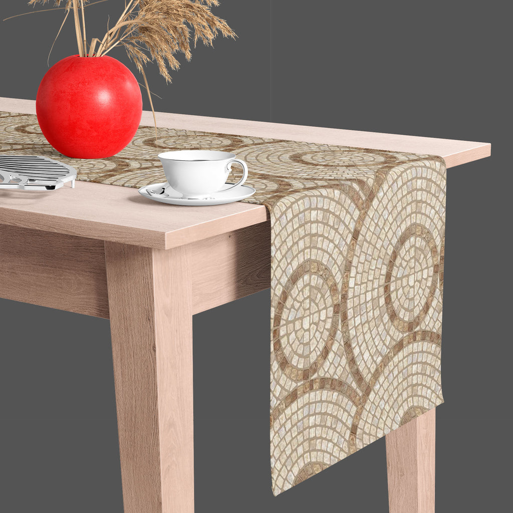 Brown Mosaic Table Runner-Table Runners-RUN_TB-IC 5007295 IC 5007295, Abstract Expressionism, Abstracts, Architecture, Check, Digital, Digital Art, Geometric, Geometric Abstraction, Graphic, Grid Art, Marble, Marble and Stone, Patterns, Semi Abstract, brown, mosaic, table, runner, texture, stone, floor, seamless, textures, abstract, background, bath, block, bright, build, ceramic, checks, construct, construction, cube, decor, glass, glassy, gloss, glossy, green, grid, grout, industry, lines, macro, ornament