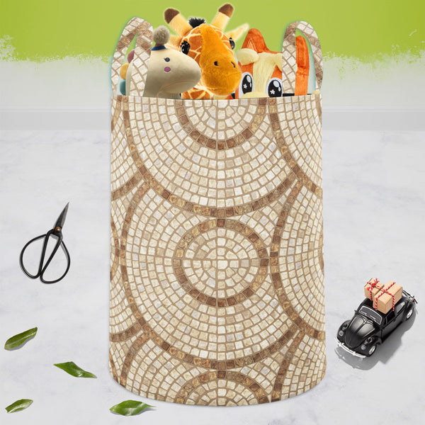 Brown Mosaic Foldable Open Storage Bin | Organizer Box, Toy Basket, Shelf Box, Laundry Bag | Canvas Fabric-Storage Bins-STR_BI_CB-IC 5007295 IC 5007295, Abstract Expressionism, Abstracts, Architecture, Check, Digital, Digital Art, Geometric, Geometric Abstraction, Graphic, Grid Art, Marble, Marble and Stone, Patterns, Semi Abstract, brown, mosaic, foldable, open, storage, bin, organizer, box, toy, basket, shelf, laundry, bag, canvas, fabric, texture, stone, floor, seamless, textures, abstract, background, b