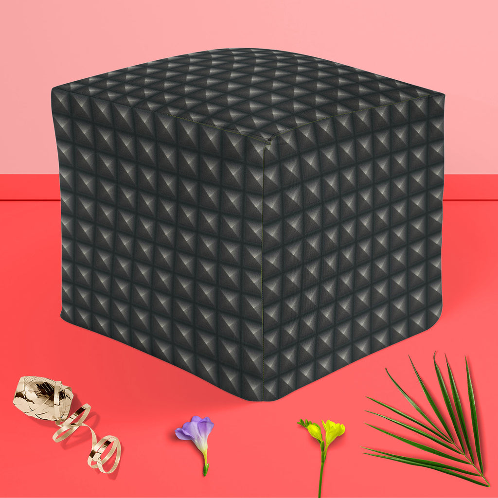 Abstract Art D39 Footstool Footrest Puffy Pouffe Ottoman Bean Bag | Canvas Fabric - Footstools - ArtzFolio.com