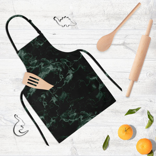 Green Art Apron | Adjustable, Free Size & Waist Tiebacks-Aprons Neck to Knee-APR_NK_KN-IC 5007298 IC 5007298, Abstract Expressionism, Abstracts, Art and Paintings, Black, Black and White, Marble, Marble and Stone, Patterns, Semi Abstract, Signs, Signs and Symbols, green, art, full-length, neck, to, knee, apron, poly-cotton, fabric, adjustable, buckle, waist, tiebacks, texture, granite, abstract, backdrop, background, built, structure, construction, material, dark, decoration, deep, design, natural, pattern,