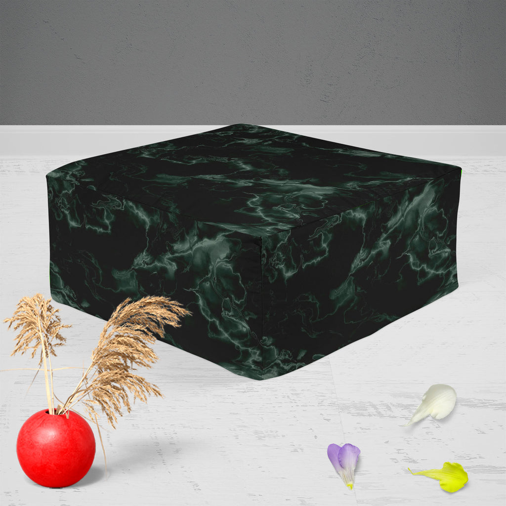 Green Art Footstool Footrest Puffy Pouffe Ottoman Bean Bag | Canvas Fabric-Footstools-FST_CB_BN-IC 5007298 IC 5007298, Abstract Expressionism, Abstracts, Art and Paintings, Black, Black and White, Marble, Marble and Stone, Patterns, Semi Abstract, Signs, Signs and Symbols, green, art, footstool, footrest, puffy, pouffe, ottoman, bean, bag, canvas, fabric, texture, granite, abstract, backdrop, background, built, structure, construction, material, dark, decoration, deep, design, natural, pattern, rock, rough,