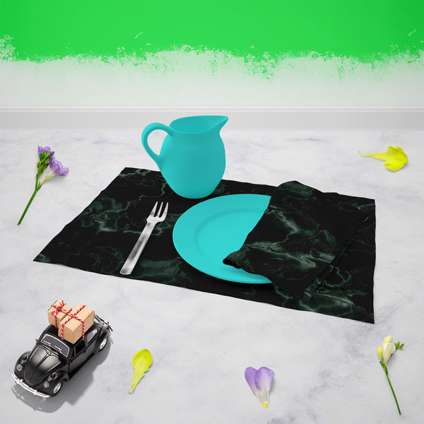Green Art Table Napkin-Table Napkins-NAP_TB-IC 5007298 IC 5007298, Abstract Expressionism, Abstracts, Art and Paintings, Black, Black and White, Marble, Marble and Stone, Patterns, Semi Abstract, Signs, Signs and Symbols, green, art, table, napkin, for, dining, center, poly, cotton, fabric, texture, granite, abstract, backdrop, background, built, structure, construction, material, dark, decoration, deep, design, natural, pattern, rock, rough, seamless, spotted, stone, tracery, wall, wallpaper, artzfolio, na