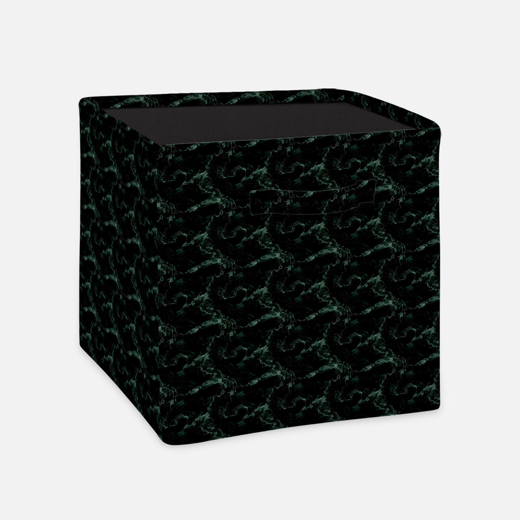 Green Foldable Open Storage Bin | Organizer Box, Toy Basket, Shelf Box, Laundry Bag | Canvas Fabric-Storage Bins-STR_BI_CB-IC 5007298 IC 5007298, Abstract Expressionism, Abstracts, Art and Paintings, Black, Black and White, Marble, Marble and Stone, Patterns, Semi Abstract, Signs, Signs and Symbols, green, foldable, open, storage, bin, organizer, box, toy, basket, shelf, laundry, bag, canvas, fabric, texture, granite, abstract, art, backdrop, background, built, structure, construction, material, dark, decor