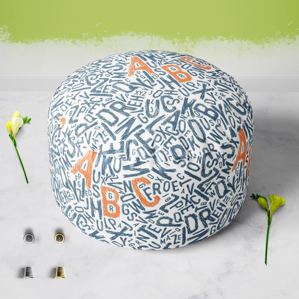 Sketch Art Footstool Footrest Puffy Pouffe Ottoman Bean Bag | Canvas Fabric-Footstools-FST_CB_BN-IC 5007299 IC 5007299, Abstract Expressionism, Abstracts, Alphabets, Art and Paintings, Calligraphy, Decorative, Digital, Digital Art, Education, Graphic, Hand Drawn, Illustrations, Patterns, Schools, Semi Abstract, Signs, Signs and Symbols, Sketches, Symbols, Text, Universities, sketch, art, footstool, footrest, puffy, pouffe, ottoman, bean, bag, canvas, fabric, abc, abstract, alphabet, artwork, backdrop, backg
