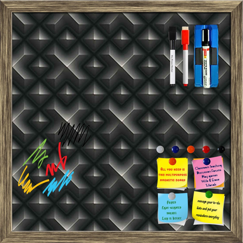 Abstract Art Framed Magnetic Dry Erase Board | Combo with Magnet Buttons & Markers - Magnetic Boards Framed - ArtzFolio.com