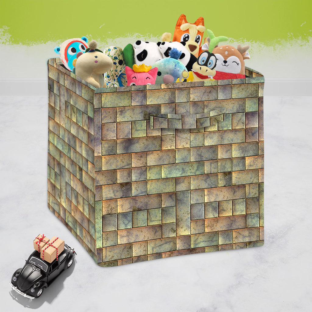 Tiled Art D6 Foldable Open Storage Bin | Organizer Box, Toy Basket, Shelf Box, Laundry Bag | Canvas Fabric-Storage Bins-STR_BI_CB-IC 5007303 IC 5007303, Modern Art, Patterns, Signs, Signs and Symbols, Metallic, tiled, art, d6, foldable, open, storage, bin, organizer, box, toy, basket, shelf, laundry, bag, canvas, fabric, metal, alloy, aluminium, aluminum, background, blank, bright, brushed, design, durable, empty, floor, grey, grunge, hard, heavy, highlight, industrial, industry, iron, lines, material, mode