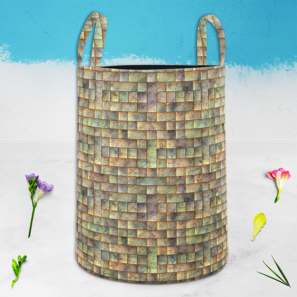 Tiled Art D6 Foldable Open Storage Bin | Organizer Box, Toy Basket, Shelf Box, Laundry Bag | Canvas Fabric-Storage Bins-STR_BI_CB-IC 5007303 IC 5007303, Modern Art, Patterns, Signs, Signs and Symbols, Metallic, tiled, art, d6, foldable, open, storage, bin, organizer, box, toy, basket, shelf, laundry, bag, canvas, fabric, metal, alloy, aluminium, aluminum, background, blank, bright, brushed, design, durable, empty, floor, grey, grunge, hard, heavy, highlight, industrial, industry, iron, lines, material, mode