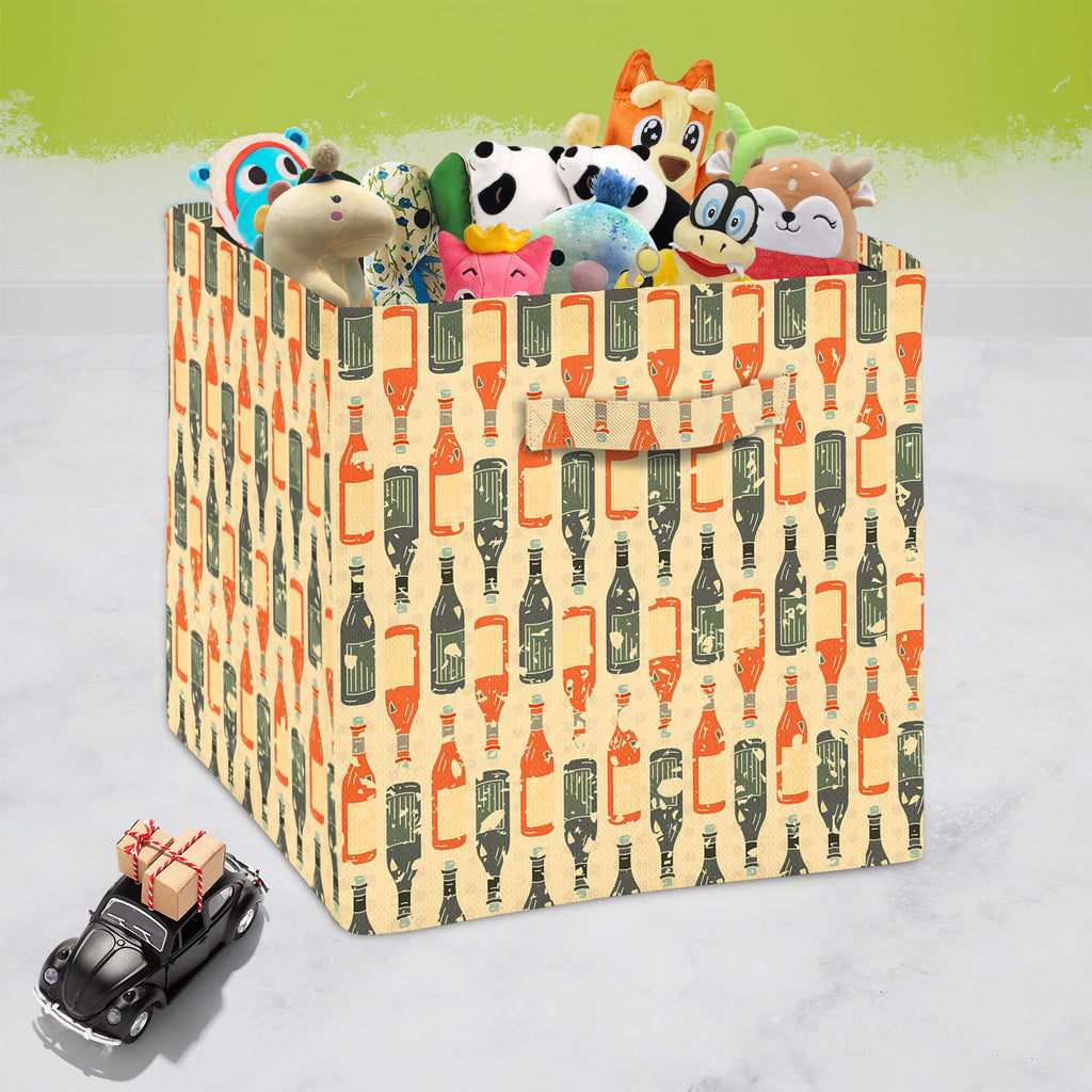 Wine Foldable Open Storage Bin | Organizer Box, Toy Basket, Shelf Box, Laundry Bag | Canvas Fabric-Storage Bins-STR_BI_CB-IC 5007304 IC 5007304, Abstract Expressionism, Abstracts, Art and Paintings, Beverage, Birthday, Illustrations, Kitchen, Love, Paintings, Patterns, Romance, Semi Abstract, Signs, Signs and Symbols, Wedding, Wine, foldable, open, storage, bin, organizer, box, toy, basket, shelf, laundry, bag, canvas, fabric, abstract, alcohol, art, backgrounds, bar, blue, celebration, champagne, club, coc