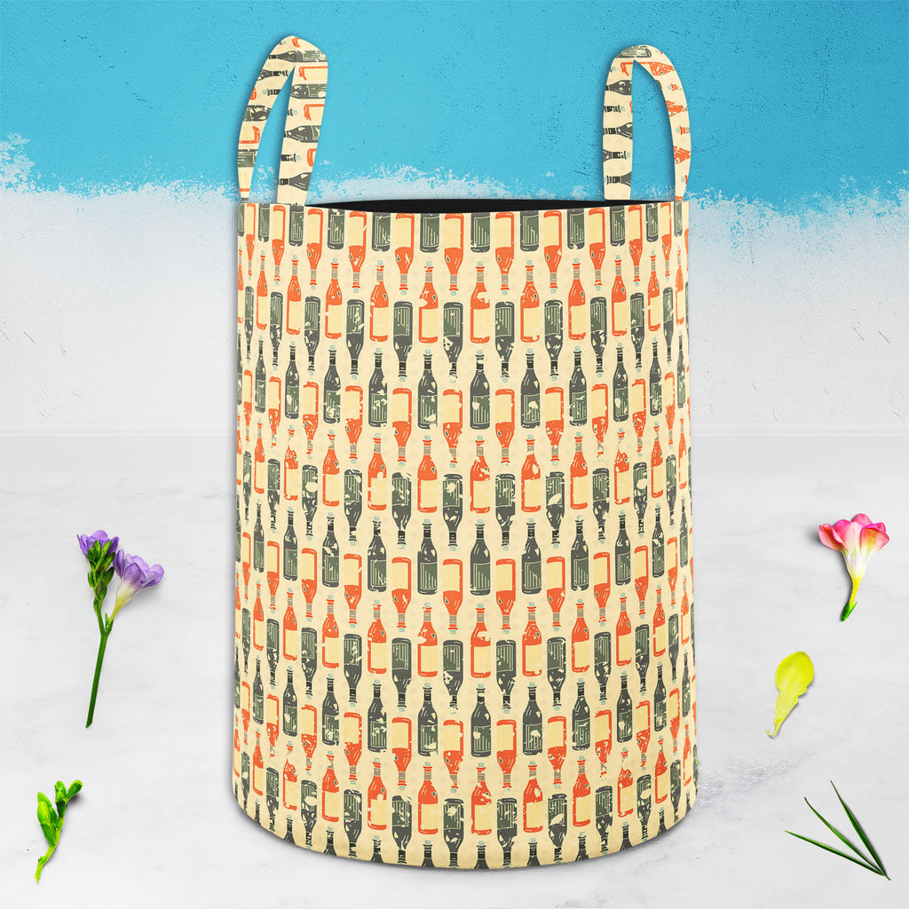 Wine Foldable Open Storage Bin | Organizer Box, Toy Basket, Shelf Box, Laundry Bag | Canvas Fabric-Storage Bins-STR_BI_CB-IC 5007304 IC 5007304, Abstract Expressionism, Abstracts, Art and Paintings, Beverage, Birthday, Illustrations, Kitchen, Love, Paintings, Patterns, Romance, Semi Abstract, Signs, Signs and Symbols, Wedding, Wine, foldable, open, storage, bin, organizer, box, toy, basket, shelf, laundry, bag, canvas, fabric, abstract, alcohol, art, backgrounds, bar, blue, celebration, champagne, club, coc