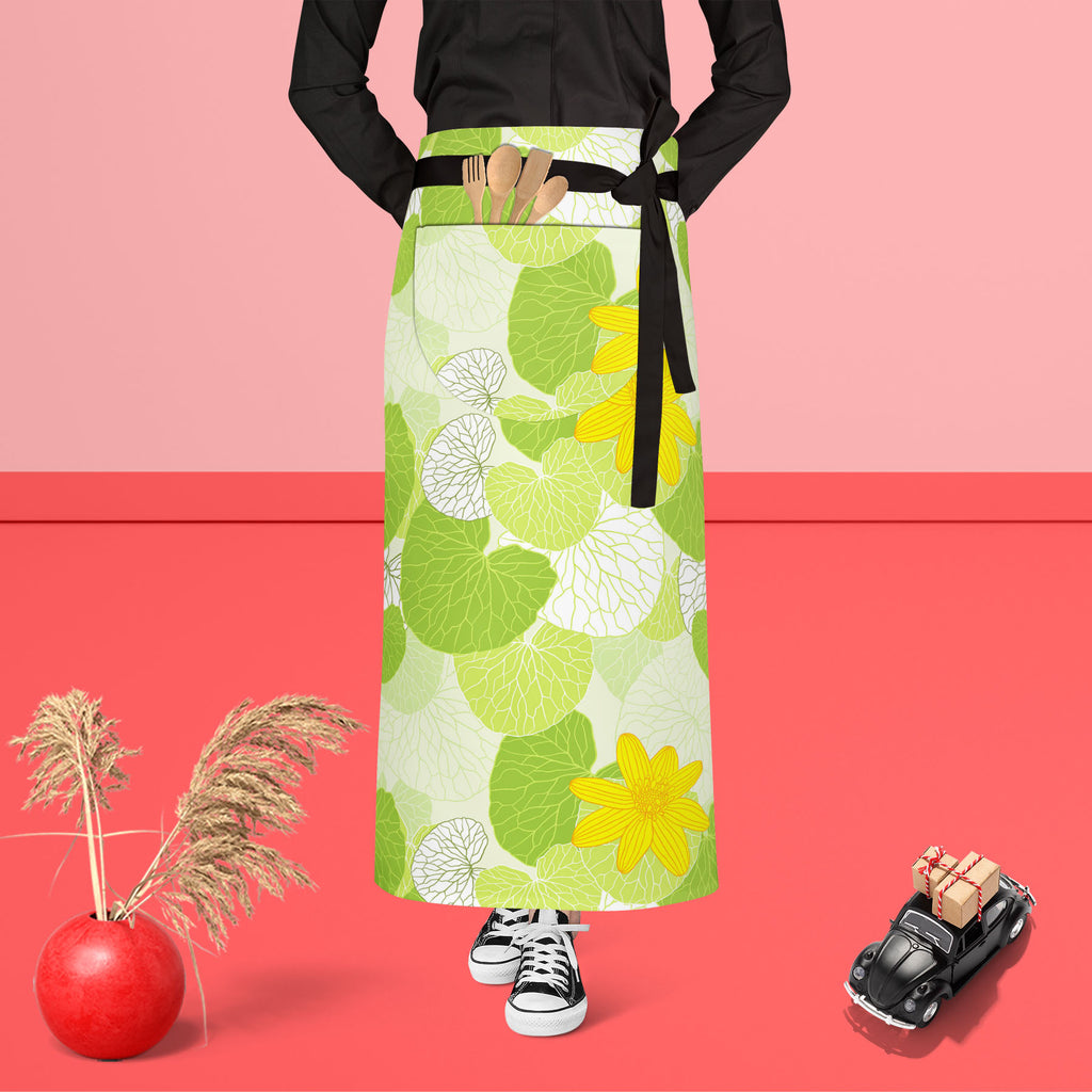 Green Leaves D1 Apron | Adjustable, Free Size & Waist Tiebacks-Aprons Waist to Feet-APR_WS_FT-IC 5007305 IC 5007305, Abstract Expressionism, Abstracts, Ancient, Art and Paintings, Botanical, Decorative, Digital, Digital Art, Floral, Flowers, Graphic, Historical, Illustrations, Medieval, Nature, Patterns, Retro, Scenic, Semi Abstract, Signs, Signs and Symbols, Vintage, Wedding, Wooden, green, leaves, d1, apron, adjustable, free, size, waist, tiebacks, abstract, art, backdrop, background, beautiful, beauty, b