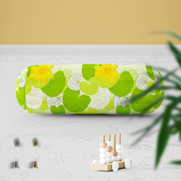 Green Leaves D1 Bolster Cover Booster Cases | Concealed Zipper Opening-Bolster Covers-BOL_CV_ZP-IC 5007305 IC 5007305, Abstract Expressionism, Abstracts, Ancient, Art and Paintings, Botanical, Decorative, Digital, Digital Art, Floral, Flowers, Graphic, Historical, Illustrations, Medieval, Nature, Patterns, Retro, Scenic, Semi Abstract, Signs, Signs and Symbols, Vintage, Wedding, Wooden, green, leaves, d1, bolster, cover, booster, cases, zipper, opening, poly, cotton, fabric, abstract, art, backdrop, backgro