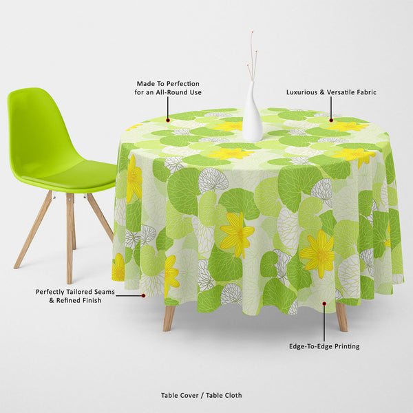 Green Leaves Table Cloth Cover-Table Covers-CVR_TB_RD-IC 5007305 IC 5007305, Abstract Expressionism, Abstracts, Ancient, Art and Paintings, Botanical, Decorative, Digital, Digital Art, Floral, Flowers, Graphic, Historical, Illustrations, Medieval, Nature, Patterns, Retro, Scenic, Semi Abstract, Signs, Signs and Symbols, Vintage, Wedding, Wooden, green, leaves, table, cloth, cover, canvas, fabric, abstract, art, backdrop, background, beautiful, beauty, branch, continuity, cute, decoration, design, elements, 