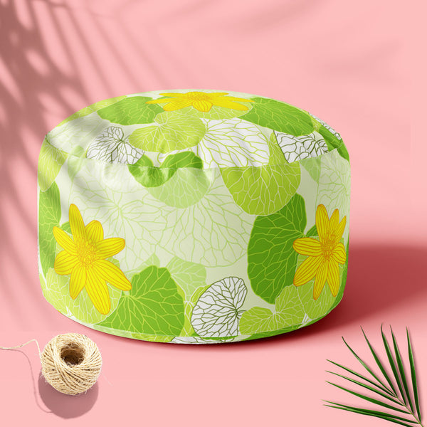 Green Leaves D1 Footstool Footrest Puffy Pouffe Ottoman Bean Bag | Canvas Fabric-Footstools-FST_CB_BN-IC 5007305 IC 5007305, Abstract Expressionism, Abstracts, Ancient, Art and Paintings, Botanical, Decorative, Digital, Digital Art, Floral, Flowers, Graphic, Historical, Illustrations, Medieval, Nature, Patterns, Retro, Scenic, Semi Abstract, Signs, Signs and Symbols, Vintage, Wedding, Wooden, green, leaves, d1, footstool, footrest, puffy, pouffe, ottoman, bean, bag, floor, cushion, pillow, canvas, fabric, a