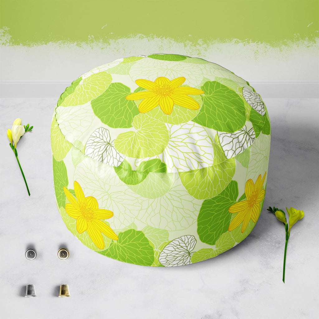Green Leaves D1 Footstool Footrest Puffy Pouffe Ottoman Bean Bag | Canvas Fabric-Footstools-FST_CB_BN-IC 5007305 IC 5007305, Abstract Expressionism, Abstracts, Ancient, Art and Paintings, Botanical, Decorative, Digital, Digital Art, Floral, Flowers, Graphic, Historical, Illustrations, Medieval, Nature, Patterns, Retro, Scenic, Semi Abstract, Signs, Signs and Symbols, Vintage, Wedding, Wooden, green, leaves, d1, footstool, footrest, puffy, pouffe, ottoman, bean, bag, canvas, fabric, abstract, art, backdrop, 