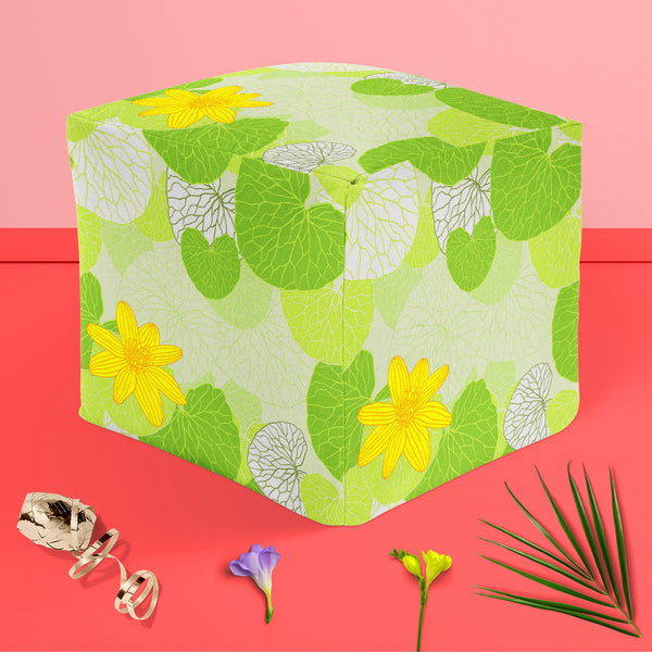 Green Leaves D1 Footstool Footrest Puffy Pouffe Ottoman Bean Bag | Canvas Fabric-Footstools-FST_CB_BN-IC 5007305 IC 5007305, Abstract Expressionism, Abstracts, Ancient, Art and Paintings, Botanical, Decorative, Digital, Digital Art, Floral, Flowers, Graphic, Historical, Illustrations, Medieval, Nature, Patterns, Retro, Scenic, Semi Abstract, Signs, Signs and Symbols, Vintage, Wedding, Wooden, green, leaves, d1, puffy, pouffe, ottoman, footstool, footrest, bean, bag, canvas, fabric, abstract, art, backdrop, 