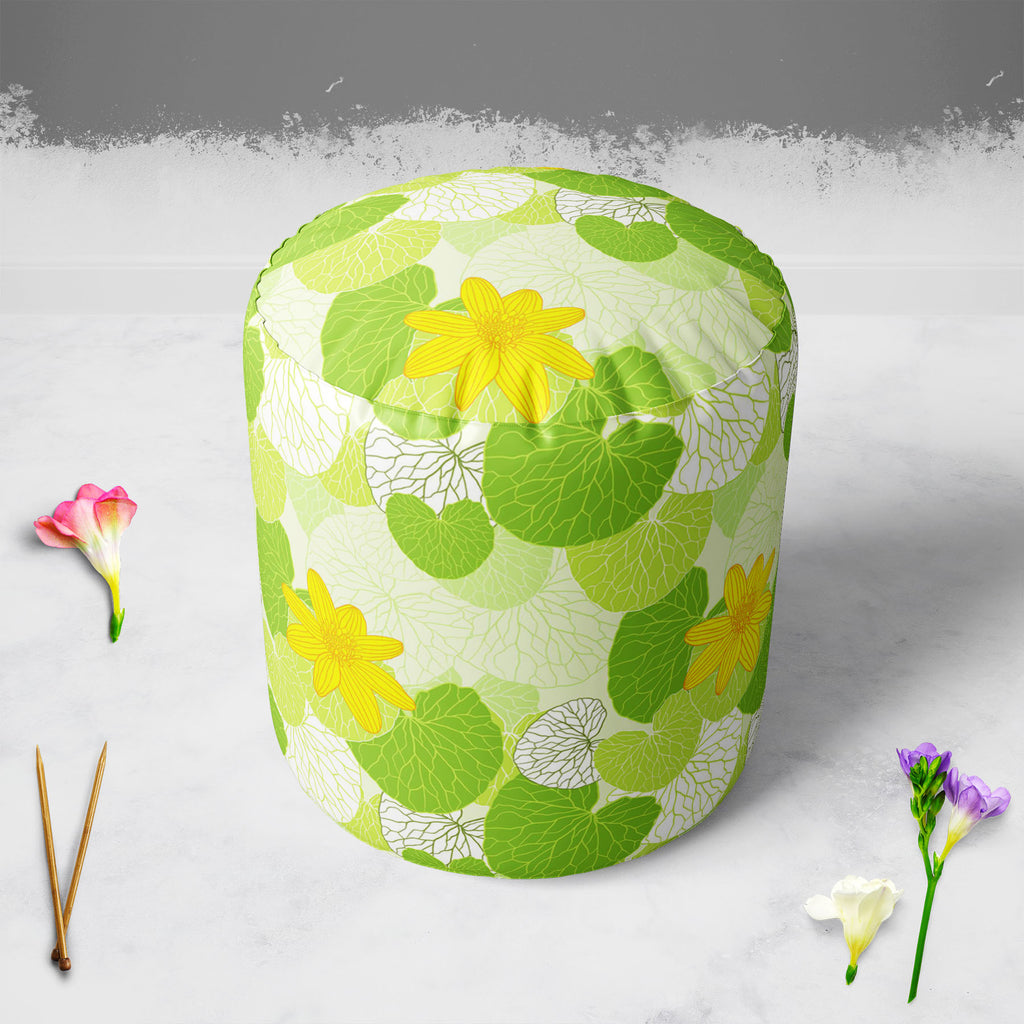 Green Leaves D1 Footstool Footrest Puffy Pouffe Ottoman Bean Bag | Canvas Fabric-Footstools-FST_CB_BN-IC 5007305 IC 5007305, Abstract Expressionism, Abstracts, Ancient, Art and Paintings, Botanical, Decorative, Digital, Digital Art, Floral, Flowers, Graphic, Historical, Illustrations, Medieval, Nature, Patterns, Retro, Scenic, Semi Abstract, Signs, Signs and Symbols, Vintage, Wedding, Wooden, green, leaves, d1, footstool, footrest, puffy, pouffe, ottoman, bean, bag, canvas, fabric, abstract, art, backdrop, 