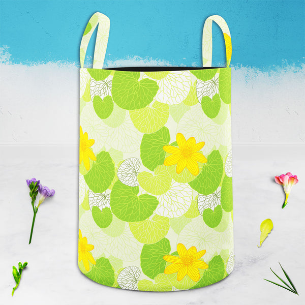 Green Leaves D1 Foldable Open Storage Bin | Organizer Box, Toy Basket, Shelf Box, Laundry Bag | Canvas Fabric-Storage Bins-STR_BI_CB-IC 5007305 IC 5007305, Abstract Expressionism, Abstracts, Ancient, Art and Paintings, Botanical, Decorative, Digital, Digital Art, Floral, Flowers, Graphic, Historical, Illustrations, Medieval, Nature, Patterns, Retro, Scenic, Semi Abstract, Signs, Signs and Symbols, Vintage, Wedding, Wooden, green, leaves, d1, foldable, open, storage, bin, organizer, box, toy, basket, shelf, 