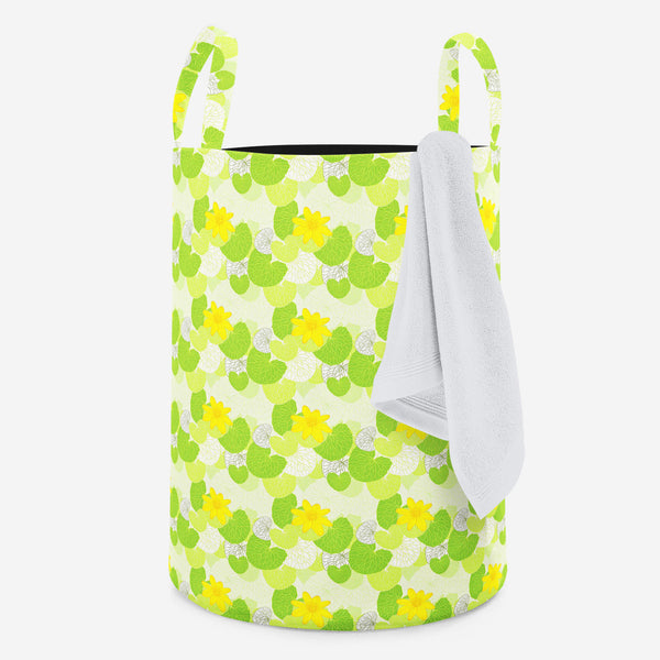 Green Leaves Foldable Open Storage Bin | Organizer Box, Toy Basket, Shelf Box, Laundry Bag | Canvas Fabric-Storage Bins-STR_BI_RD-IC 5007305 IC 5007305, Abstract Expressionism, Abstracts, Ancient, Art and Paintings, Botanical, Decorative, Digital, Digital Art, Floral, Flowers, Graphic, Historical, Illustrations, Medieval, Nature, Patterns, Retro, Scenic, Semi Abstract, Signs, Signs and Symbols, Vintage, Wedding, Wooden, green, leaves, foldable, open, storage, bin, organizer, box, toy, basket, shelf, laundry