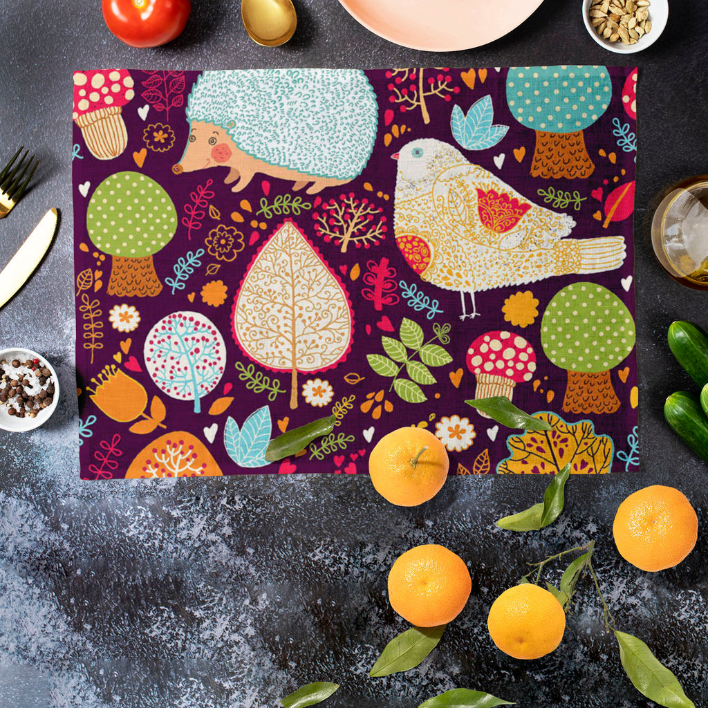 Crew Cut Leaves D2 Table Mat Placemat-Table Place Mats Fabric-MAT_TB-IC 5007307 IC 5007307, Ancient, Animals, Baby, Birds, Botanical, Children, Drawing, Floral, Flowers, Historical, Illustrations, Kids, Love, Medieval, Nature, Patterns, Romance, Scenic, Seasons, Signs, Signs and Symbols, Vintage, crew, cut, leaves, d2, table, mat, placemat, animal, autumn, background, bird, box, card, case, child, cover, cute, decor, decoration, design, drawn, flower, forest, gift, illustration, label, leaf, fall, mushroom,