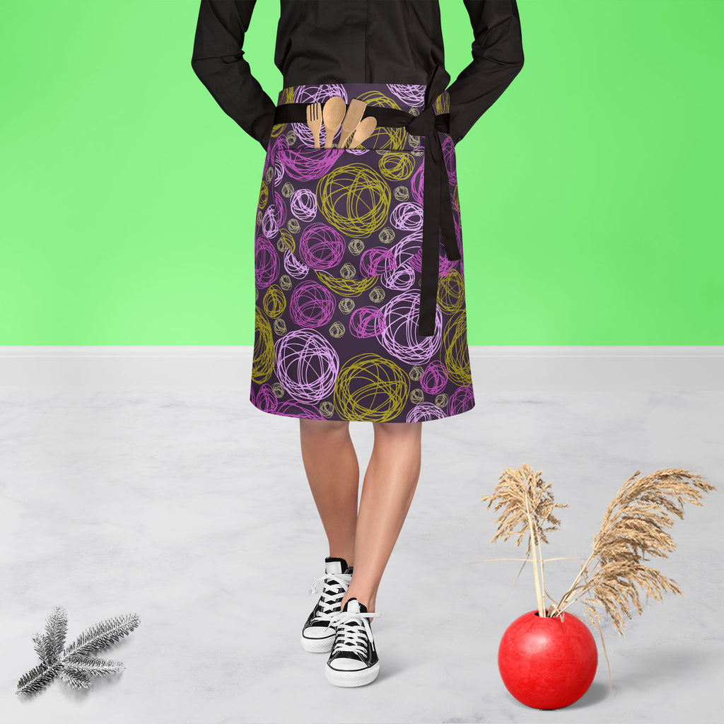 Swirl D1 Apron | Adjustable, Free Size & Waist Tiebacks-Apron Waist to Knee-APR_WS_KN-IC 5007308 IC 5007308, Abstract Expressionism, Abstracts, Ancient, Art and Paintings, Botanical, Circle, Digital, Digital Art, Dots, Drawing, Fashion, Floral, Flowers, Graphic, Historical, Illustrations, Medieval, Modern Art, Nature, Patterns, Retro, Semi Abstract, Signs, Signs and Symbols, Vintage, swirl, d1, apron, adjustable, free, size, waist, tiebacks, pattern, lace, seamless, abstract, art, artwork, backdrop, backgro