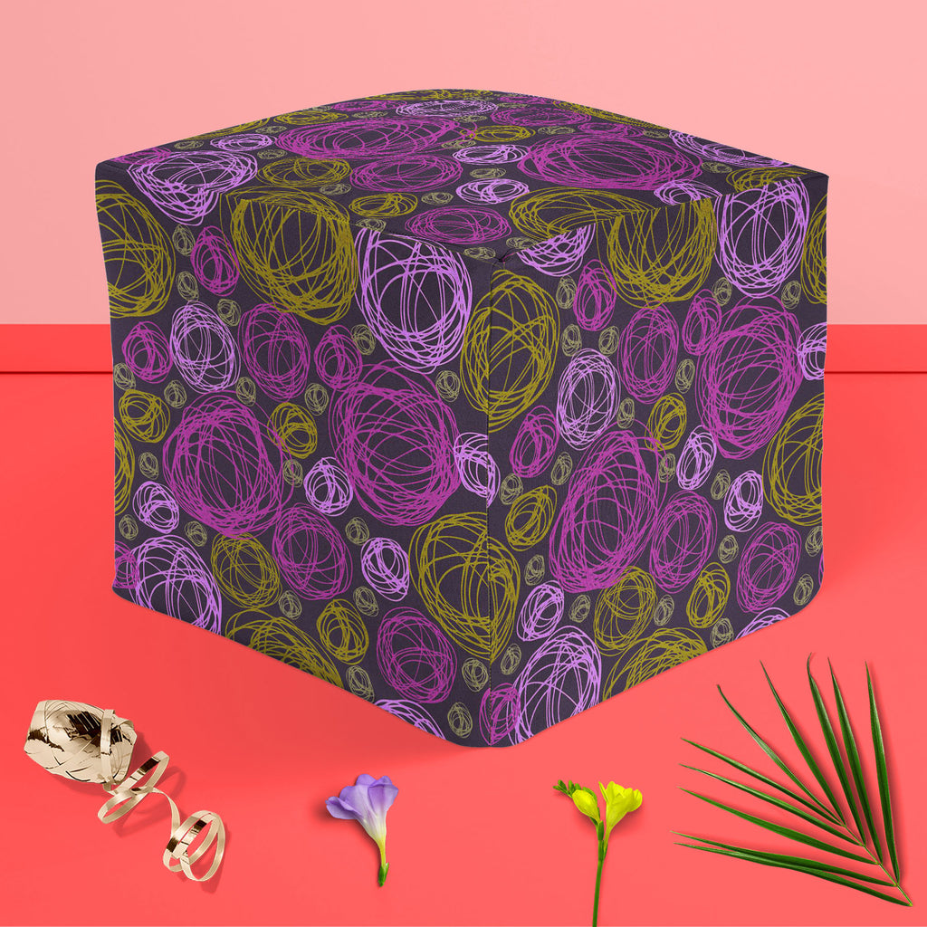 Swirl D1 Footstool Footrest Puffy Pouffe Ottoman Bean Bag | Canvas Fabric-Footstools-FST_CB_BN-IC 5007308 IC 5007308, Abstract Expressionism, Abstracts, Ancient, Art and Paintings, Botanical, Circle, Digital, Digital Art, Dots, Drawing, Fashion, Floral, Flowers, Graphic, Historical, Illustrations, Medieval, Modern Art, Nature, Patterns, Retro, Semi Abstract, Signs, Signs and Symbols, Vintage, swirl, d1, footstool, footrest, puffy, pouffe, ottoman, bean, bag, canvas, fabric, pattern, lace, seamless, abstract