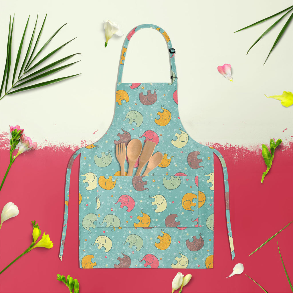 Baby Elephants D1 Apron | Adjustable, Free Size & Waist Tiebacks-Aprons Neck to Knee-APR_NK_KN-IC 5007309 IC 5007309, Abstract Expressionism, Abstracts, Animals, Animated Cartoons, Art and Paintings, Baby, Birthday, Botanical, Caricature, Cartoons, Children, Decorative, Digital, Digital Art, Drawing, Family, Floral, Flowers, Graphic, Hearts, Holidays, Icons, Illustrations, Kids, Love, Nature, Patterns, Semi Abstract, Signs, Signs and Symbols, Sports, elephants, d1, apron, adjustable, free, size, waist, tieb