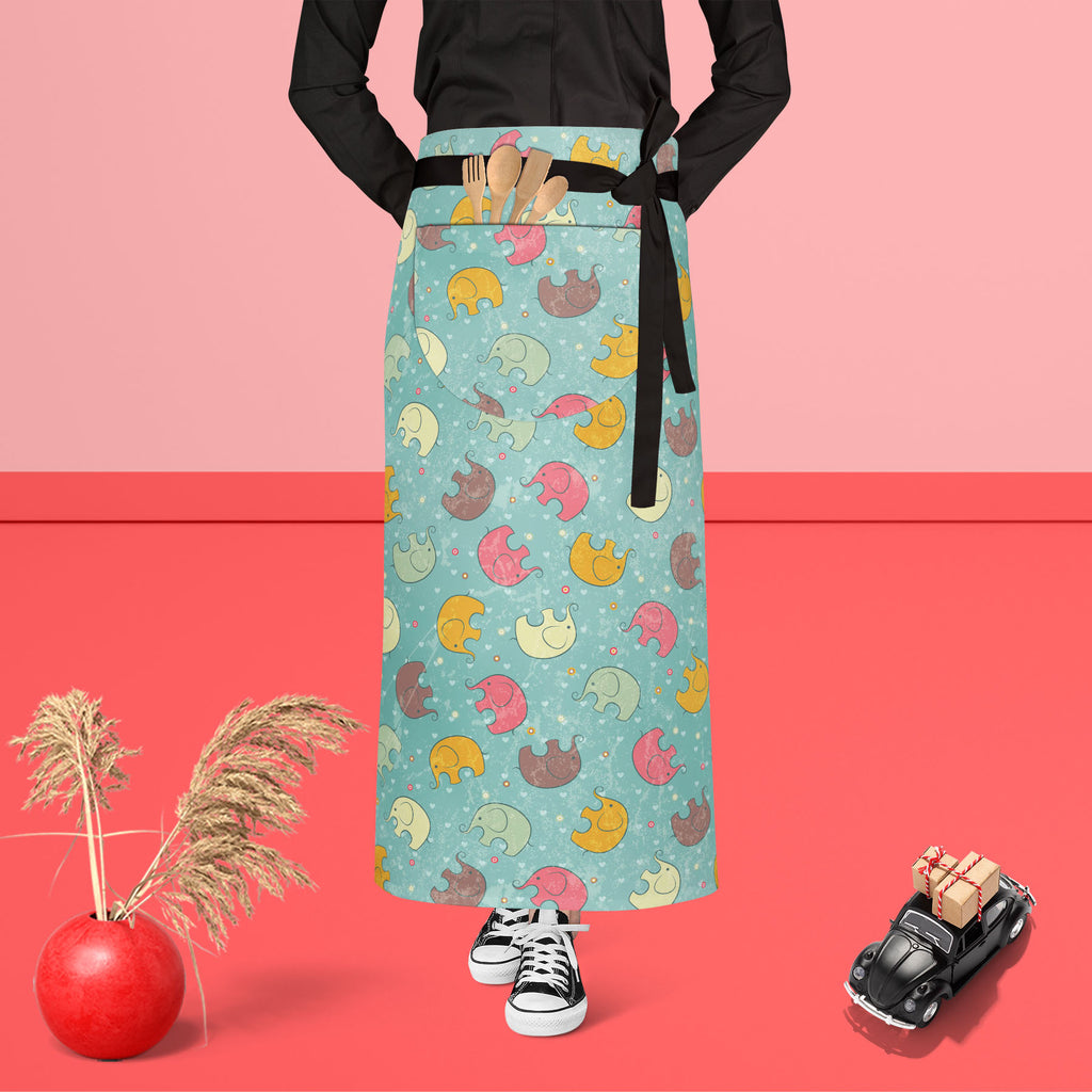 Baby Elephants D1 Apron | Adjustable, Free Size & Waist Tiebacks-Aprons Waist to Feet-APR_WS_FT-IC 5007309 IC 5007309, Abstract Expressionism, Abstracts, Animals, Animated Cartoons, Art and Paintings, Baby, Birthday, Botanical, Caricature, Cartoons, Children, Decorative, Digital, Digital Art, Drawing, Family, Floral, Flowers, Graphic, Hearts, Holidays, Icons, Illustrations, Kids, Love, Nature, Patterns, Semi Abstract, Signs, Signs and Symbols, Sports, elephants, d1, apron, adjustable, free, size, waist, tie