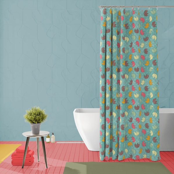 Baby Elephants D1 Washable Waterproof Shower Curtain-Shower Curtains-CUR_SH-IC 5007309 IC 5007309, Abstract Expressionism, Abstracts, Animals, Animated Cartoons, Art and Paintings, Baby, Birthday, Botanical, Caricature, Cartoons, Children, Decorative, Digital, Digital Art, Drawing, Family, Floral, Flowers, Graphic, Hearts, Holidays, Icons, Illustrations, Kids, Love, Nature, Patterns, Semi Abstract, Signs, Signs and Symbols, Sports, elephants, d1, washable, waterproof, polyester, shower, curtain, eyelets, el