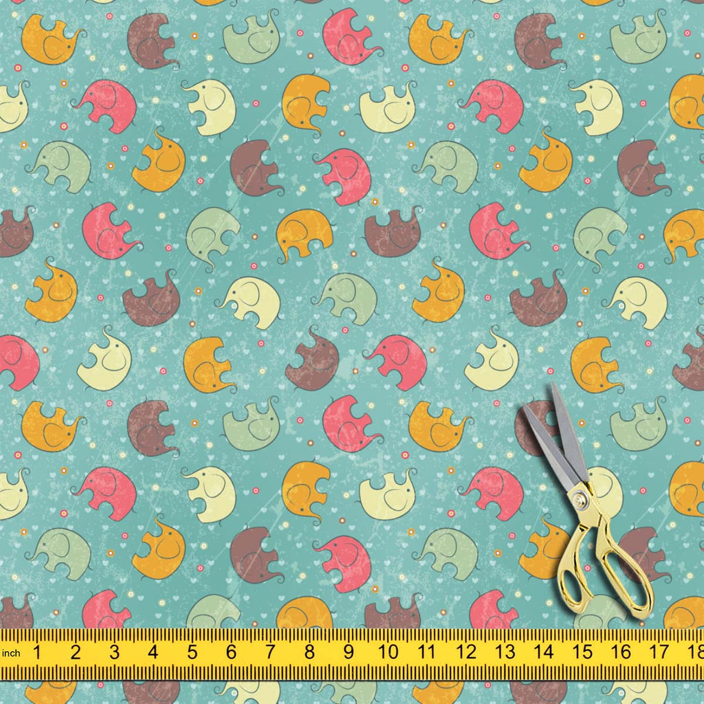 Baby Elephants Upholstery Fabric by Metre | For Sofa, Curtains, Cushions, Furnishing, Craft, Dress Material-Upholstery Fabrics-FAB_RW-IC 5007309 IC 5007309, Abstract Expressionism, Abstracts, Animals, Animated Cartoons, Art and Paintings, Baby, Birthday, Botanical, Caricature, Cartoons, Children, Decorative, Digital, Digital Art, Drawing, Family, Floral, Flowers, Graphic, Hearts, Holidays, Icons, Illustrations, Kids, Love, Nature, Patterns, Semi Abstract, Signs, Signs and Symbols, Sports, elephants, upholst