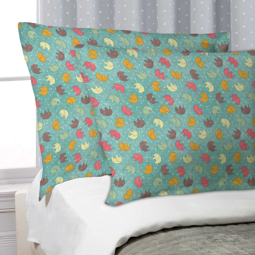 ArtzFolio Baby Elephants Pillow Cover Case-Pillow Cases-AZHFR15558232PIL_CV_L-Image Code 5007309 Vishnu Image Folio Pvt Ltd, IC 5007309, ArtzFolio, Pillow Cases, Animals, Kids, Digital Art, baby, elephants, pillow, cover, case, seamless, background, cute, illustration, rgb, pillow cover, pillow case cover, linen pillow cover, printed pillow cover, pillow for bedroom, living room pillow covers, standard pillow case covers, pitaara box, throw pillow cover, 2 pcs satin pillow cover set, pillow covers 27x18, de