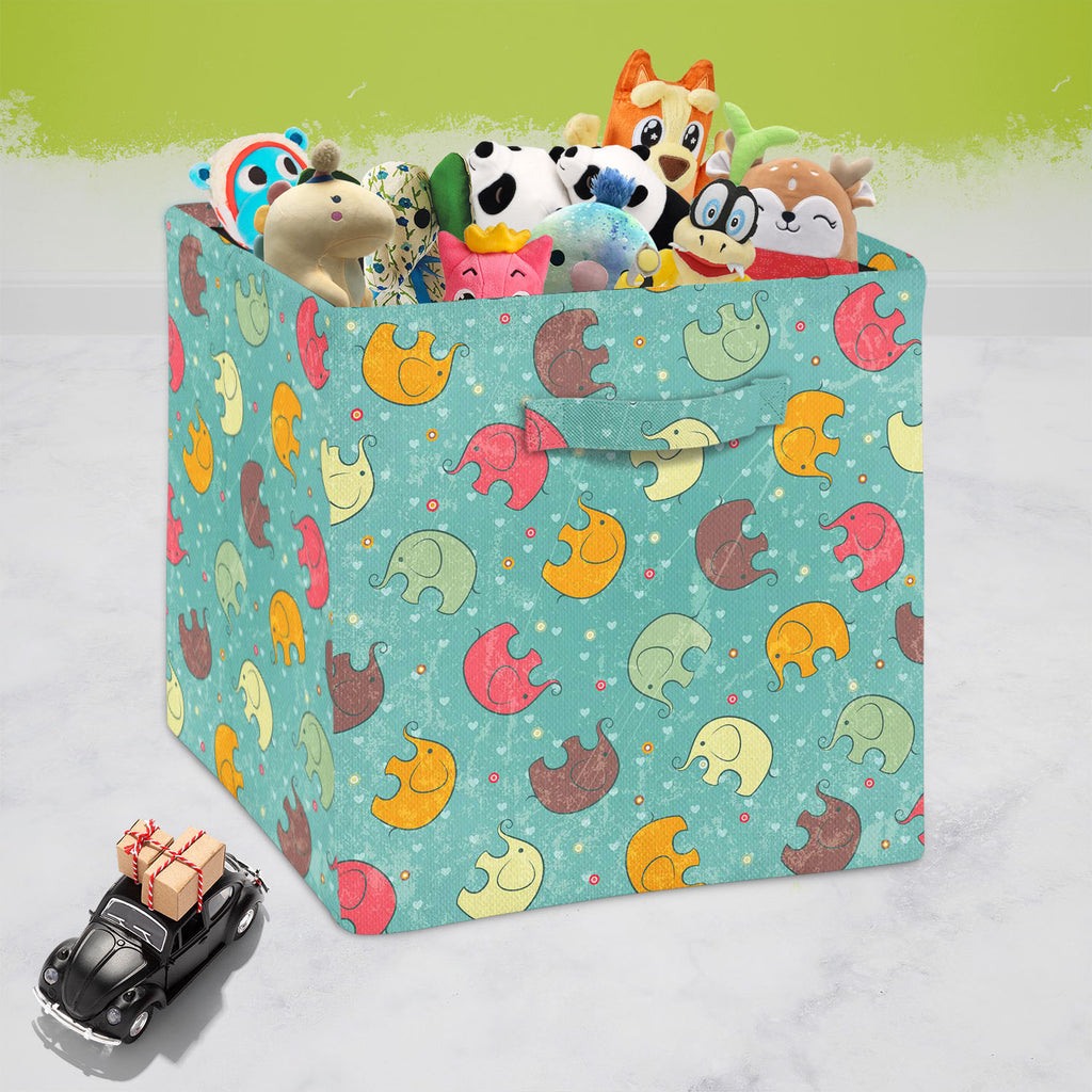 Baby Elephants D1 Foldable Open Storage Bin | Organizer Box, Toy Basket, Shelf Box, Laundry Bag | Canvas Fabric-Storage Bins-STR_BI_CB-IC 5007309 IC 5007309, Abstract Expressionism, Abstracts, Animals, Animated Cartoons, Art and Paintings, Baby, Birthday, Botanical, Caricature, Cartoons, Children, Decorative, Digital, Digital Art, Drawing, Family, Floral, Flowers, Graphic, Hearts, Holidays, Icons, Illustrations, Kids, Love, Nature, Patterns, Semi Abstract, Signs, Signs and Symbols, Sports, elephants, d1, fo