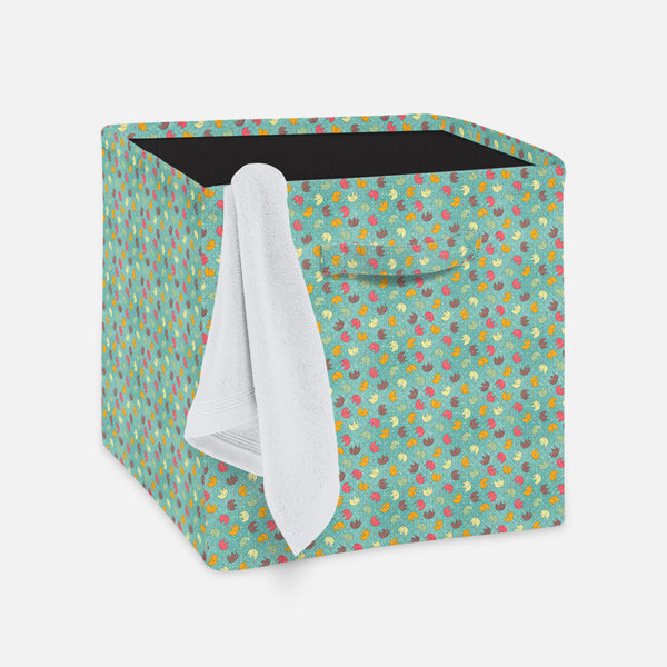 Baby Elephants Foldable Open Storage Bin | Organizer Box, Toy Basket, Shelf Box, Laundry Bag | Canvas Fabric-Storage Bins-STR_BI_CB-IC 5007309 IC 5007309, Abstract Expressionism, Abstracts, Animals, Animated Cartoons, Art and Paintings, Baby, Birthday, Botanical, Caricature, Cartoons, Children, Decorative, Digital, Digital Art, Drawing, Family, Floral, Flowers, Graphic, Hearts, Holidays, Icons, Illustrations, Kids, Love, Nature, Patterns, Semi Abstract, Signs, Signs and Symbols, Sports, elephants, foldable,