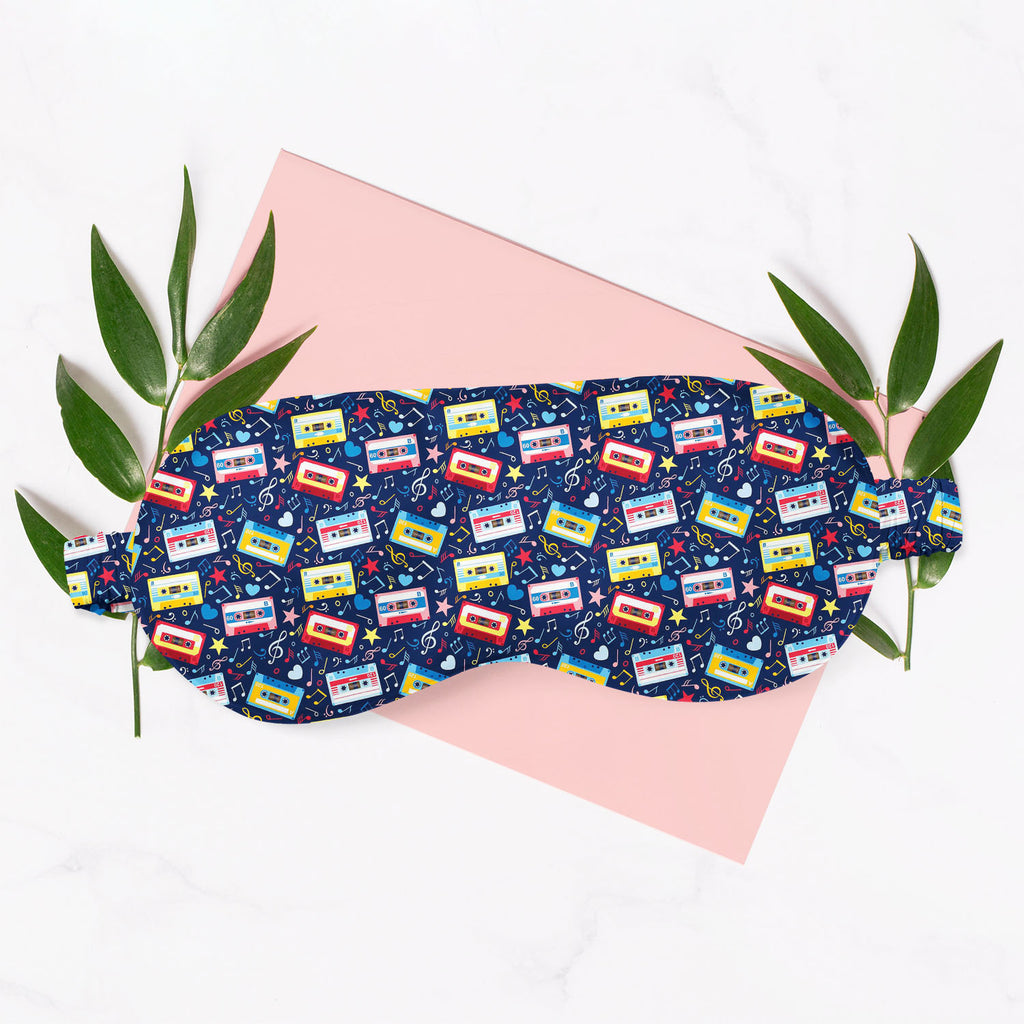 Music Cassettes Sleeping Eye Pad Blackout Eye Cover | Soft Anti-Allergic Eco-Friendly Natural Mulberry Silk Fabric-Sleep Masks-MSK_SL_BS-IC 5007310 IC 5007310, Abstract Expressionism, Abstracts, Ancient, Animated Cartoons, Caricature, Cartoons, Drawing, Historical, Illustrations, Medieval, Music, Music and Dance, Music and Musical Instruments, Musical Instruments, Patterns, Retro, Semi Abstract, Signs, Signs and Symbols, Vintage, cassettes, sleeping, eye, pad, blackout, cover, soft, anti-allergic, eco-frien