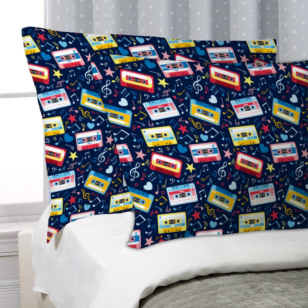 ArtzFolio Music Cassettes Pillow Cover Case-Pillow Cases-AZHFR15639421PIL_CV_L-Image Code 5007310 Vishnu Image Folio Pvt Ltd, IC 5007310, ArtzFolio, Pillow Cases, Music & Dance, Digital Art, music, cassettes, pillow, cover, case, seamless, pattern, notes, old, pillow cover, pillow case cover, linen pillow cover, printed pillow cover, pillow for bedroom, living room pillow covers, standard pillow case covers, pitaara box, throw pillow cover, 2 pcs satin pillow cover set, pillow covers 27x18, decorative pillo